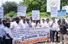 App based taxi drivers allege harassment; stage protest
